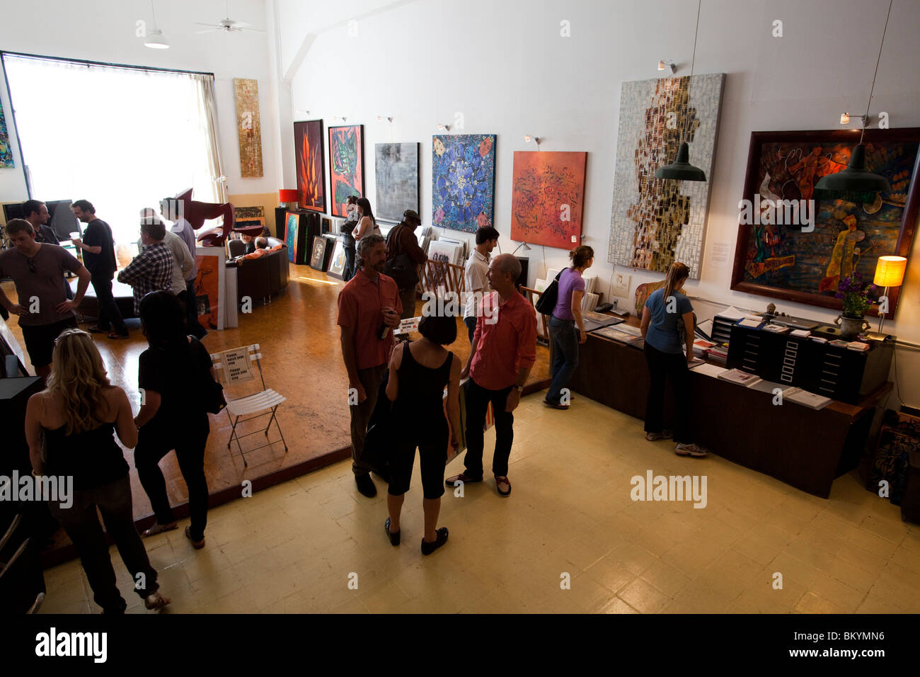 Gallery, la Birreria Art Walk, Los Angeles California, Stati Uniti d'America Foto Stock