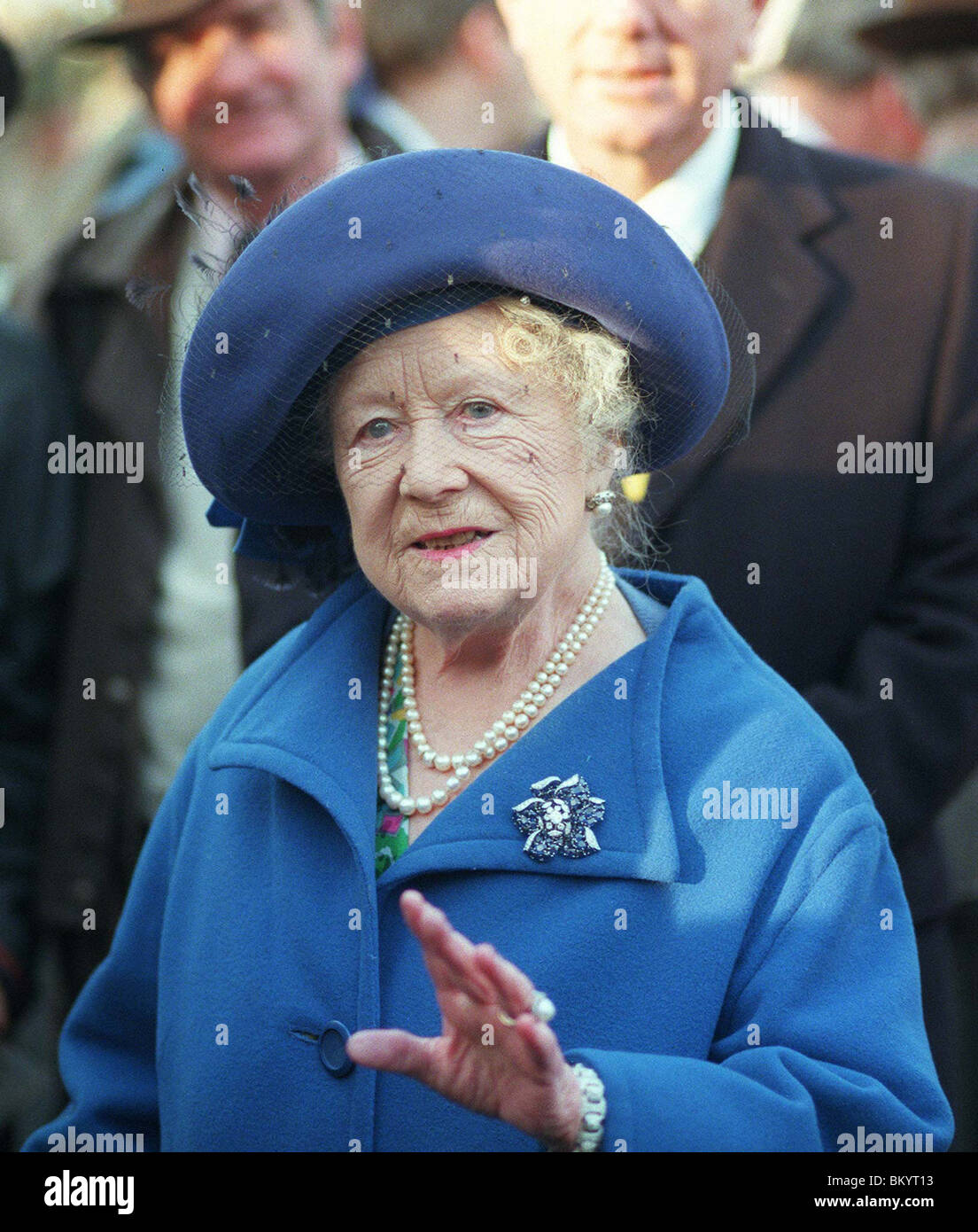 La regina madre della famiglia reale 07 Gennaio 1997 Foto Stock