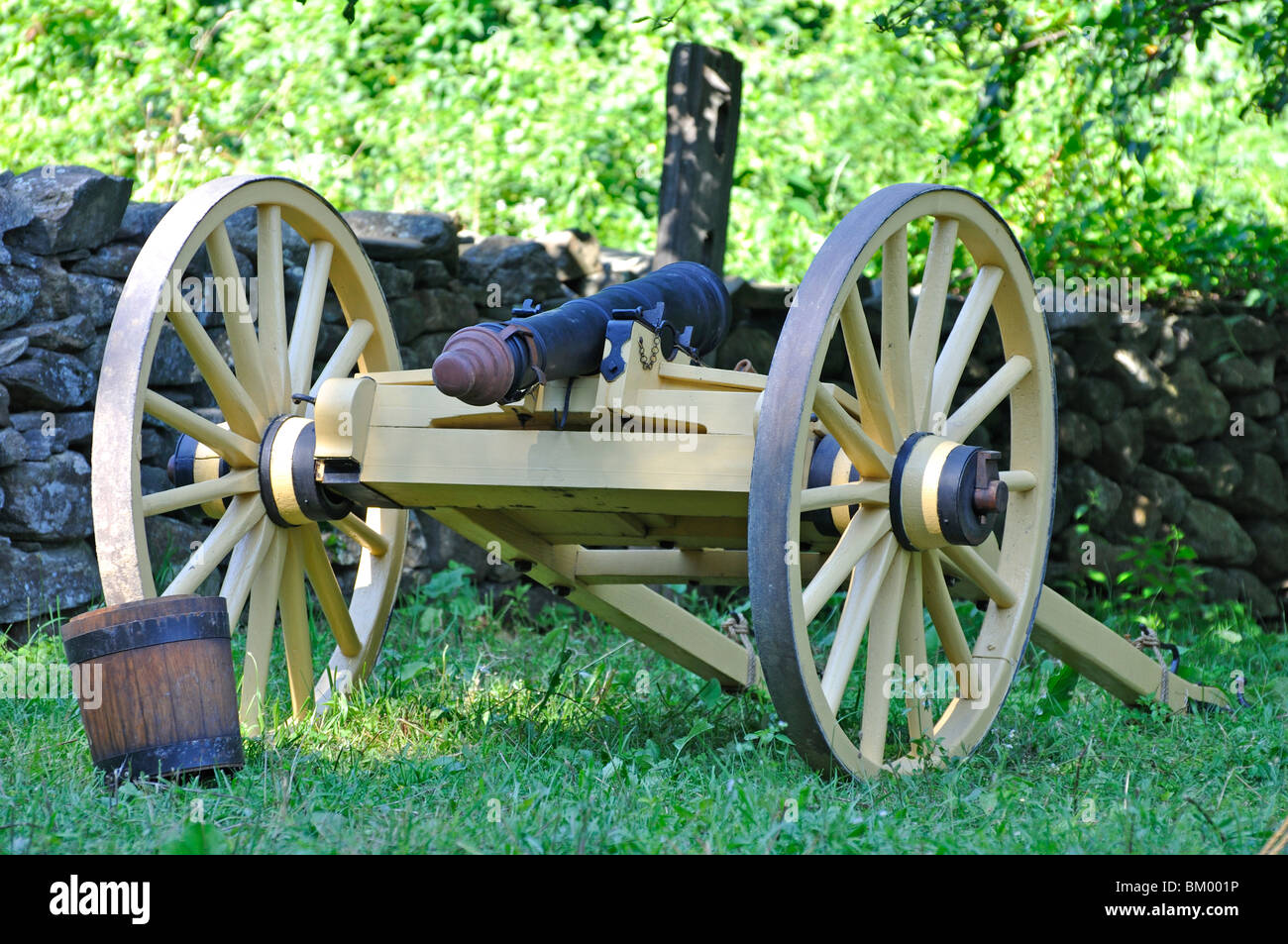 La guerra rivoluzionaria americana era (1770's) rievocazione, Sturbridge, Massachusetts, STATI UNITI D'AMERICA Foto Stock