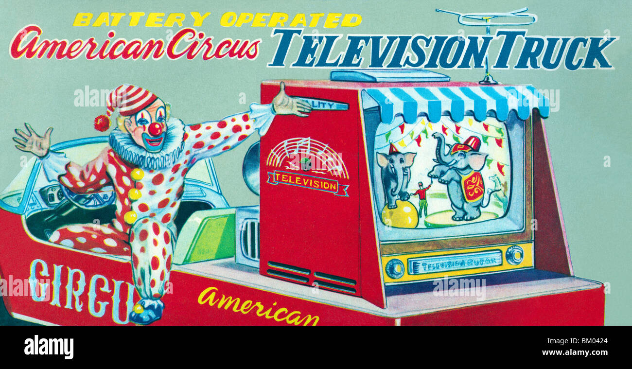 American Circus televisione carrello Foto Stock