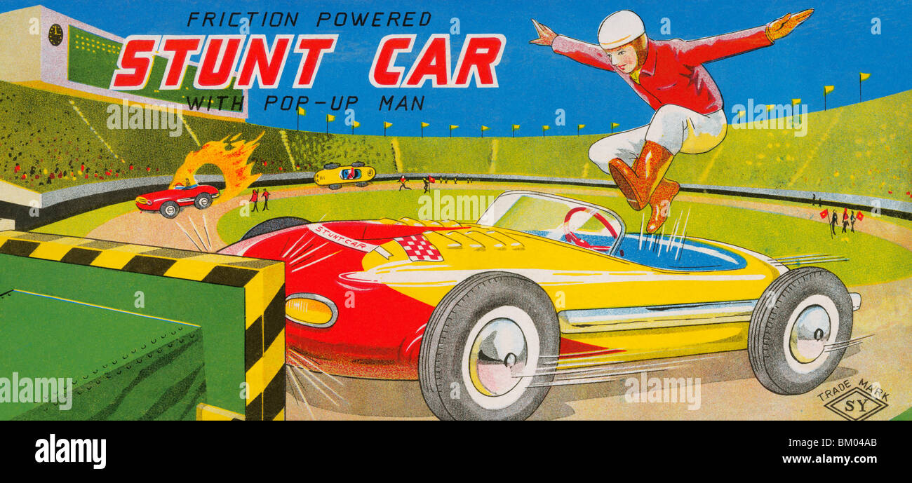 L'attrito Powered Stunt Car Foto Stock