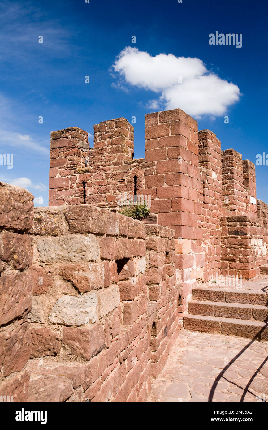 Castello di Silves, distretto di Faro, regione di Algarve, PORTOGALLO Foto Stock
