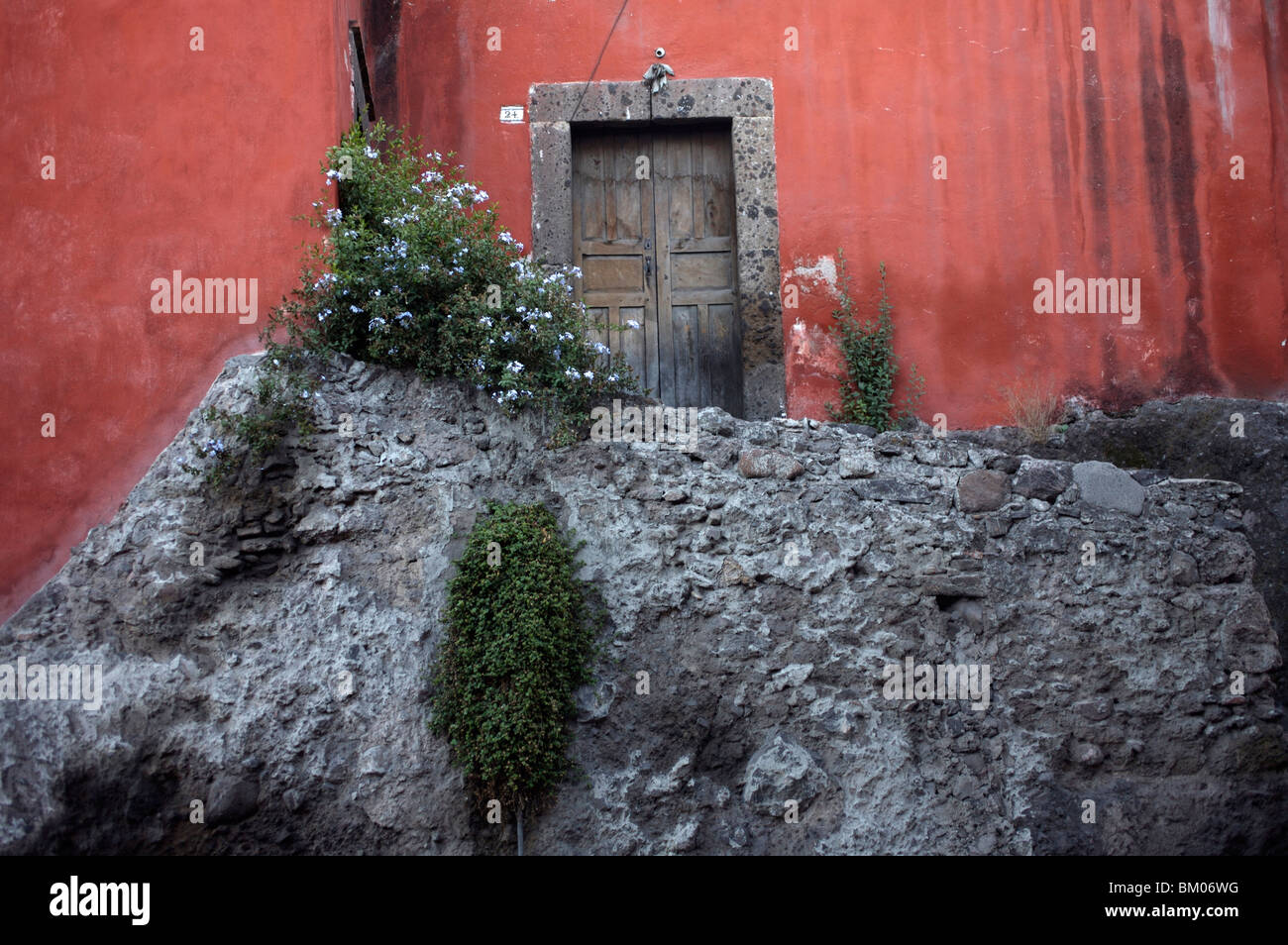 Una casa coloniale in San Miguel De Allende, Messico. Foto Stock