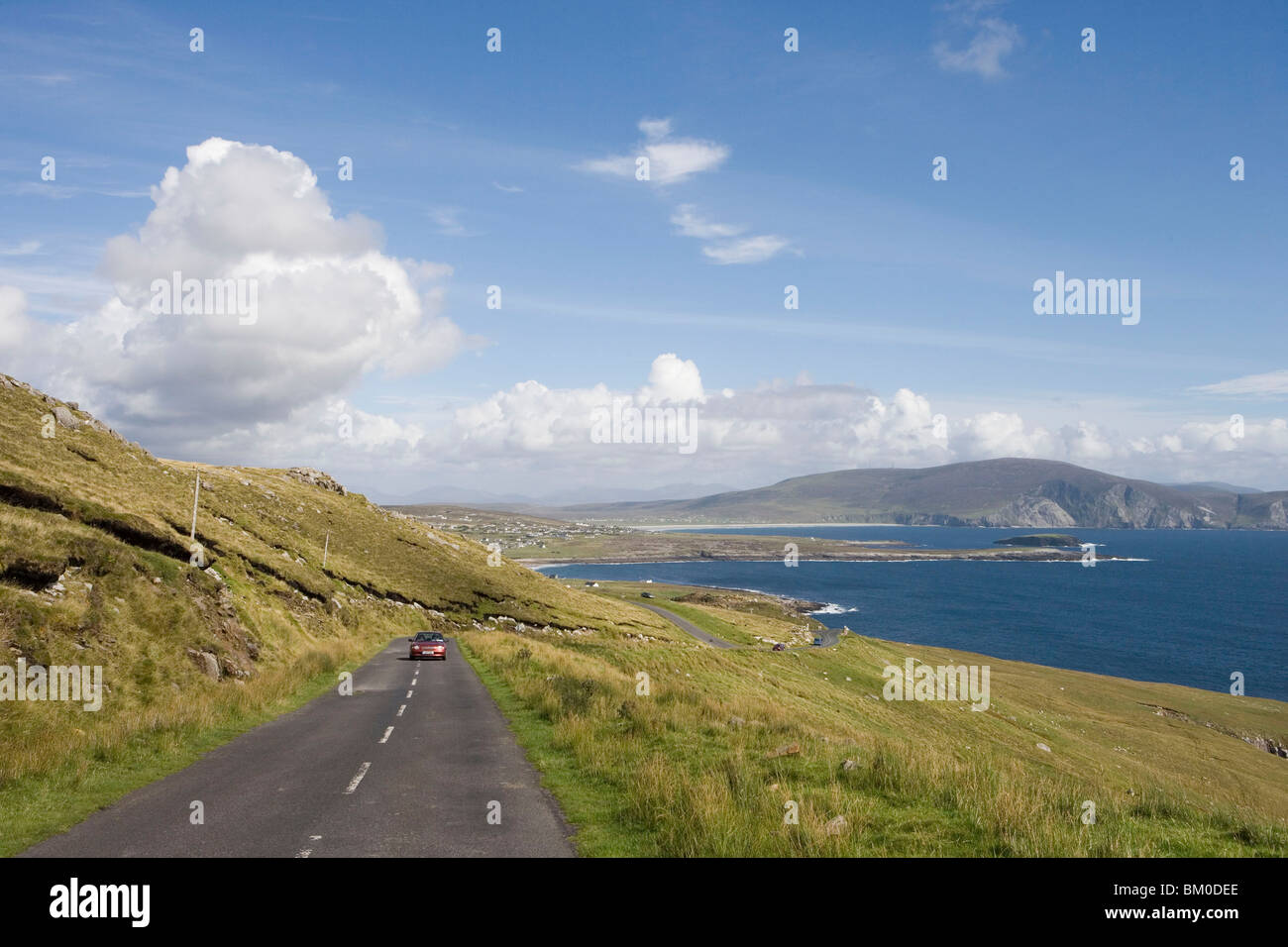 Achill Island Atlantic Drive, vicino Keem, Achill Island, nella contea di Mayo, Irlanda Foto Stock