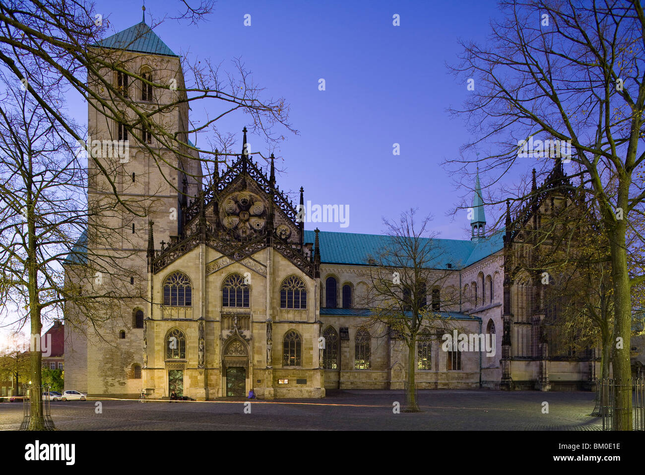Cattedrale di San Paolo, Muenster, Renania settentrionale-Vestfalia, Germania, Europa Foto Stock