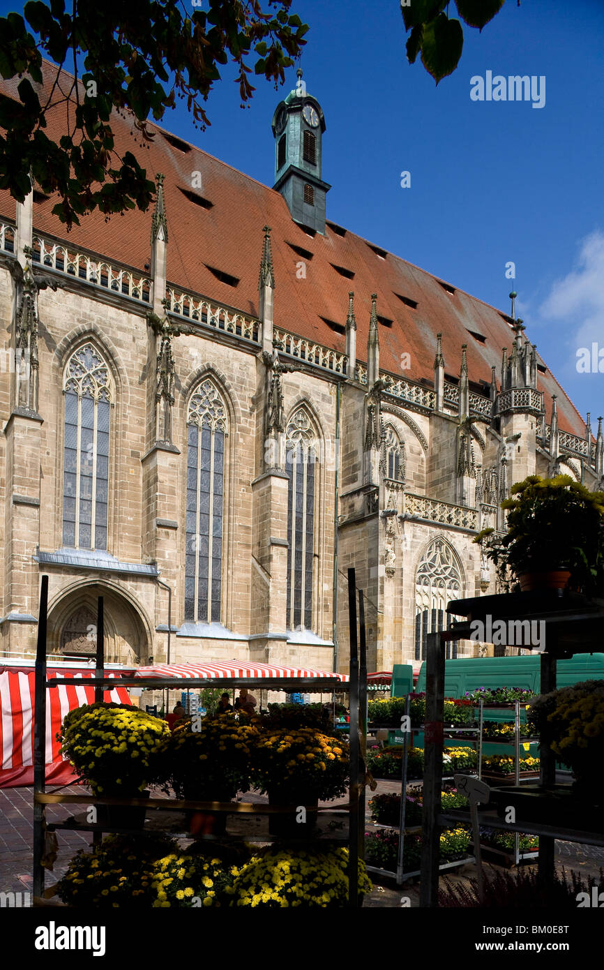 Heilig Kreuz Muenster in Schwaebisch Gmuend, Baden-Wuerttemberg, Germania, Europa Foto Stock