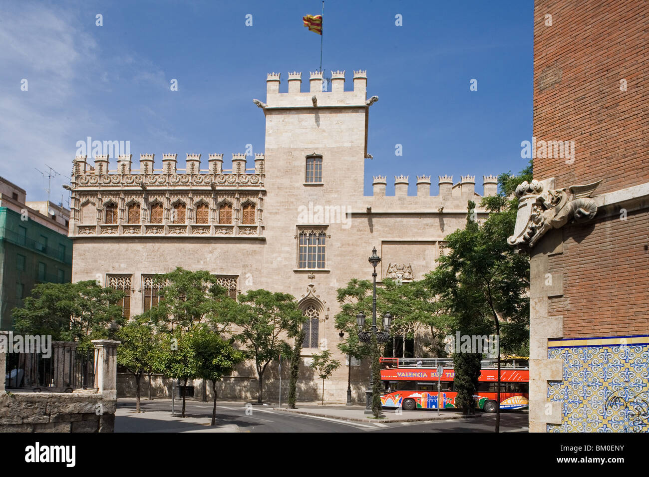 Lonja de la Seda, seta Exchange, sito Patrimonio Mondiale dell'UNESCO, Valencia, Spagna Foto Stock