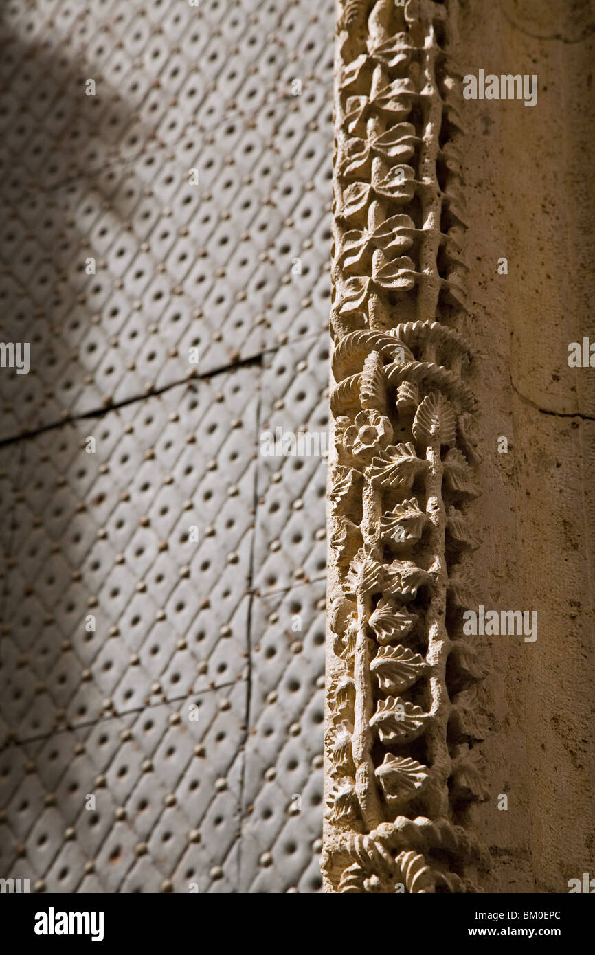 Dettaglio, Lonja de la Seda, seta Exchange, sito Patrimonio Mondiale dell'UNESCO, Valencia, Spagna Foto Stock