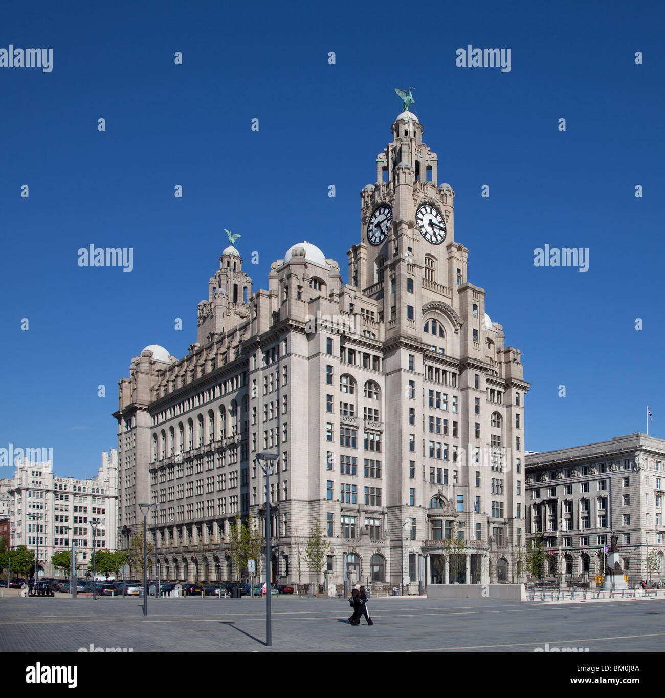 Royal Liver Building, Liverpool, in Inghilterra Foto Stock