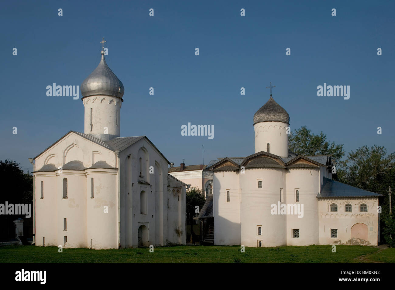 La Russia,Novgorod-la-Grande,quartiere commerciale,Yaroslav il cortile, Chiesa di San Procopio,1529 Foto Stock