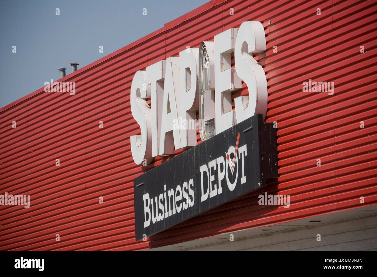 Un archivio di punti metallici è raffigurato in Toronto Foto Stock