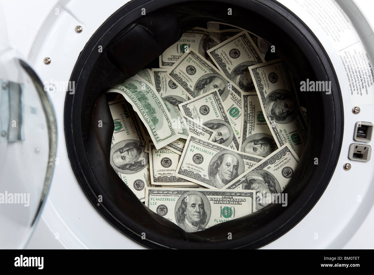 Lavanderia di denaro e la criminalità organizzata nozione Foto Stock