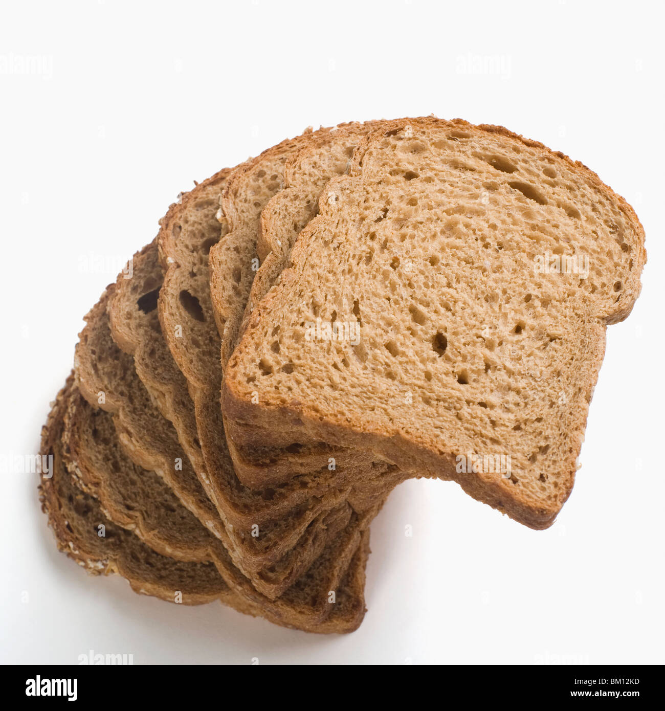 Close-up di una pila di fette di pane Foto Stock