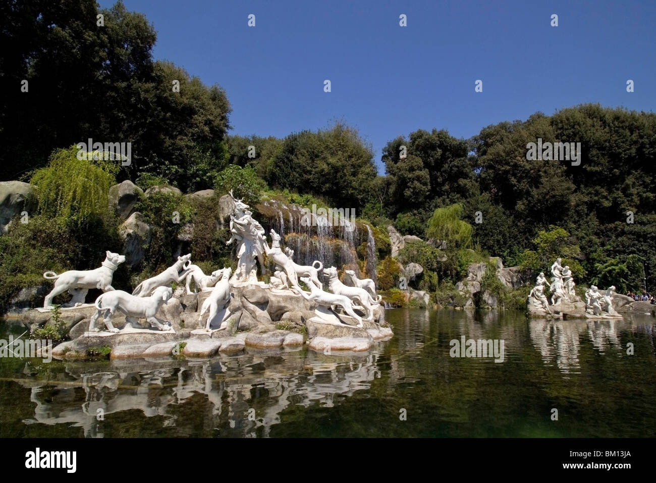 La Fontana di Diana e Atteone fontana, Parco della Reggia di Caserta giardino, Caserta, Campania, Italia, Europa Foto Stock