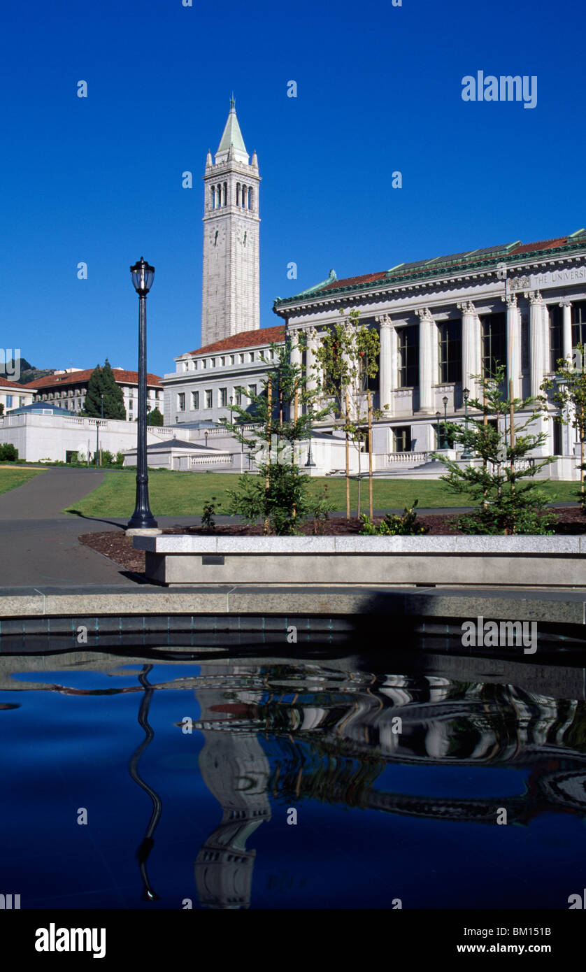 Stagno in un campus universitario, presso la University of California a Berkeley, California, Stati Uniti d'America Foto Stock