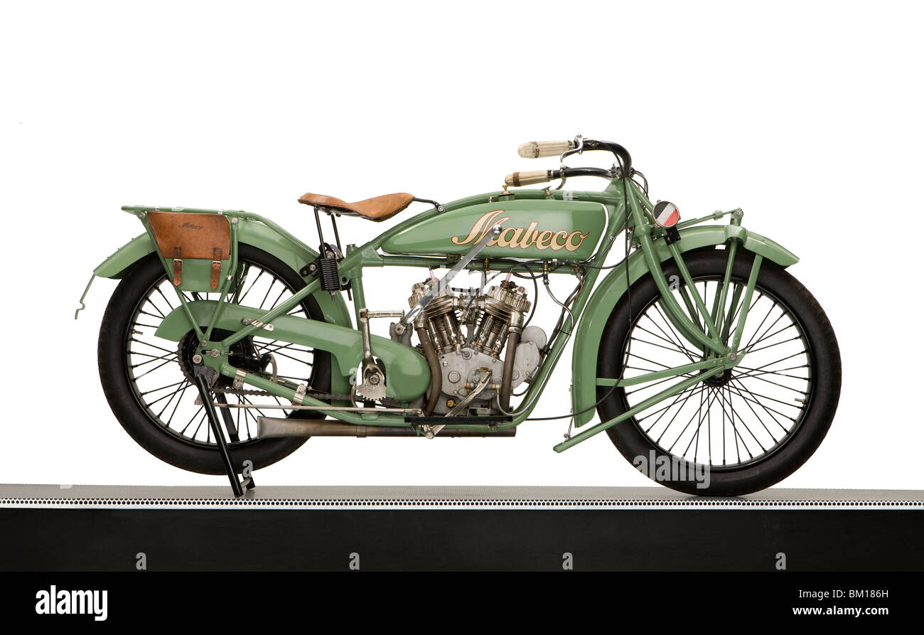 1923 Mabeco 596cc V-Twin motociclo Foto Stock