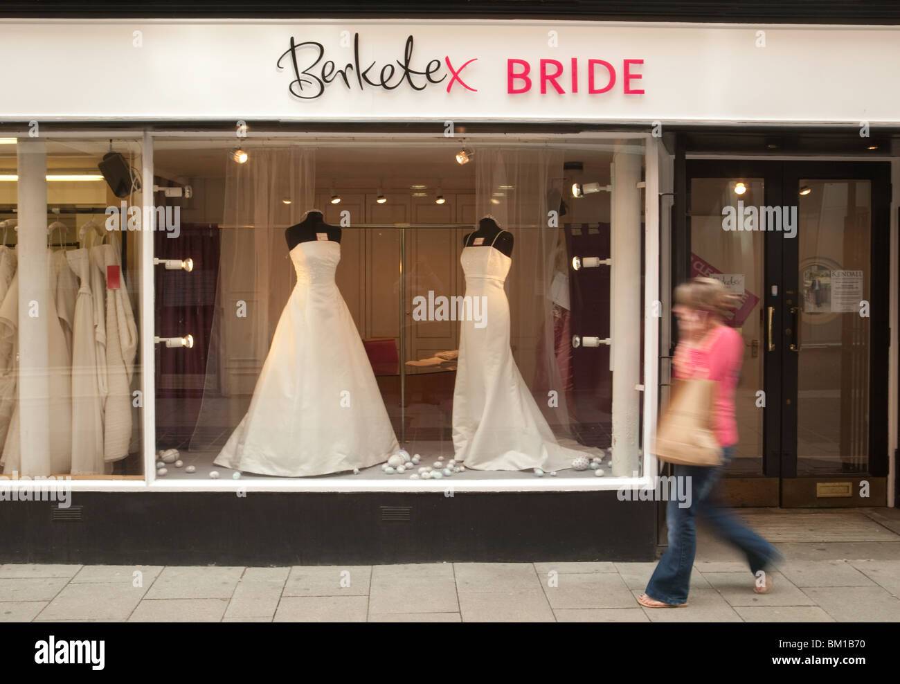 Sposa Berketex shop, Norwich, Norfolk, Regno Unito Foto Stock