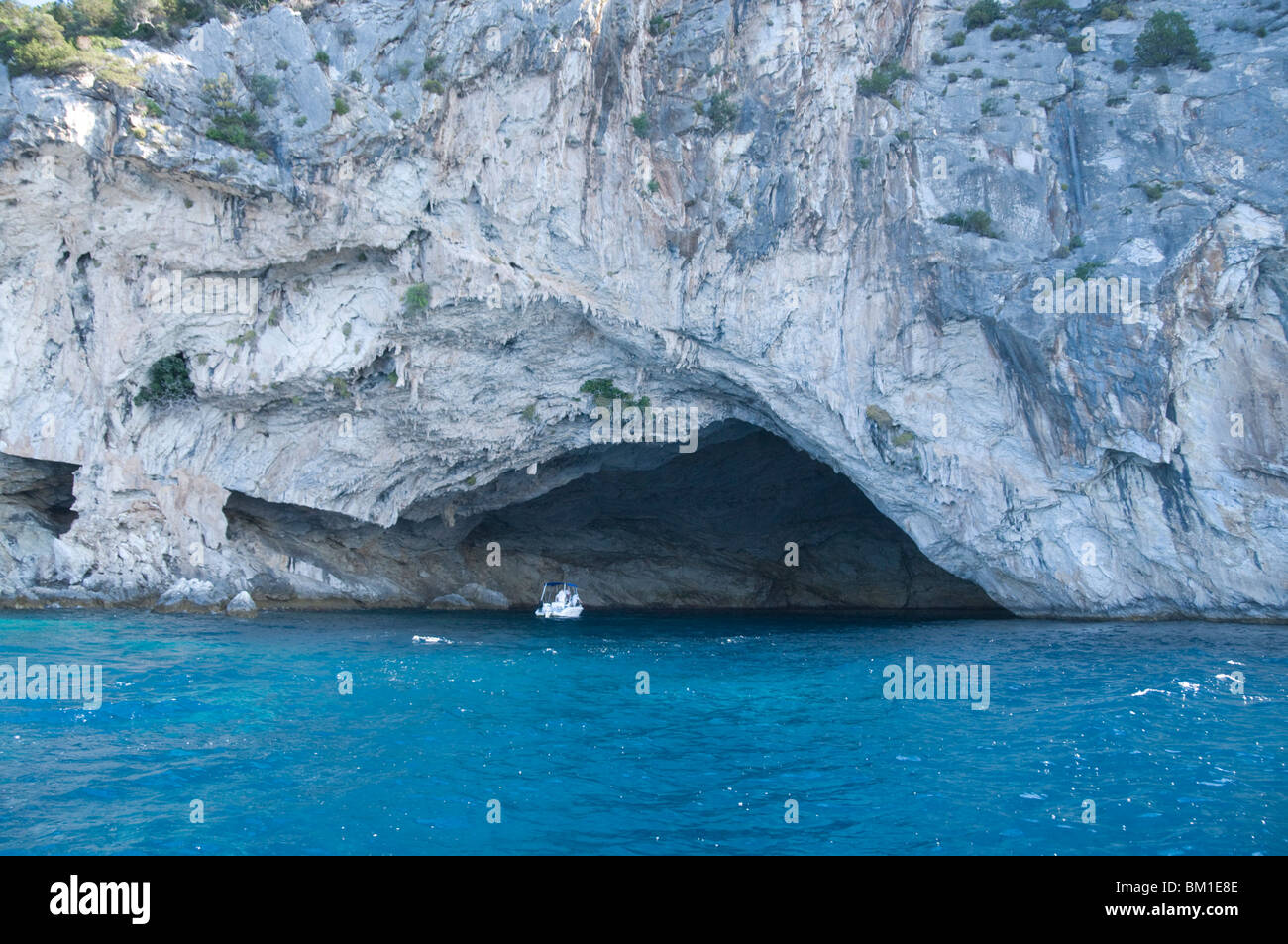 Papanikolis Grotta, Meganisi, Isole Ionie, isole greche, Grecia, Europa Foto Stock