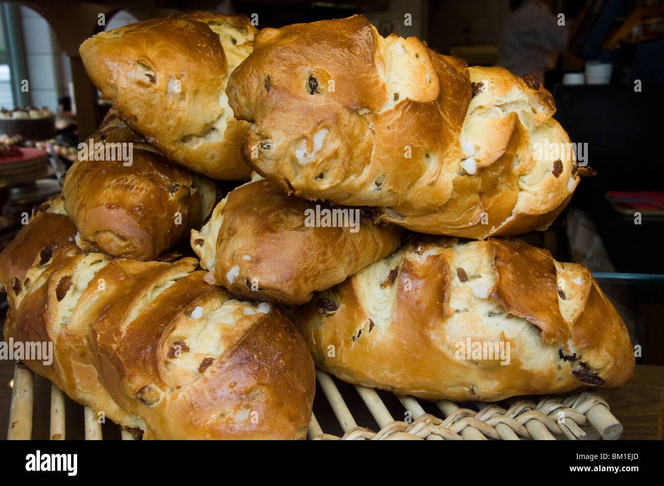 Bruxelles Belgio pane Baker Bakery Shop belga Foto Stock Bruxelles Belgio pane Baker Bakery Shop belga Foto Stock