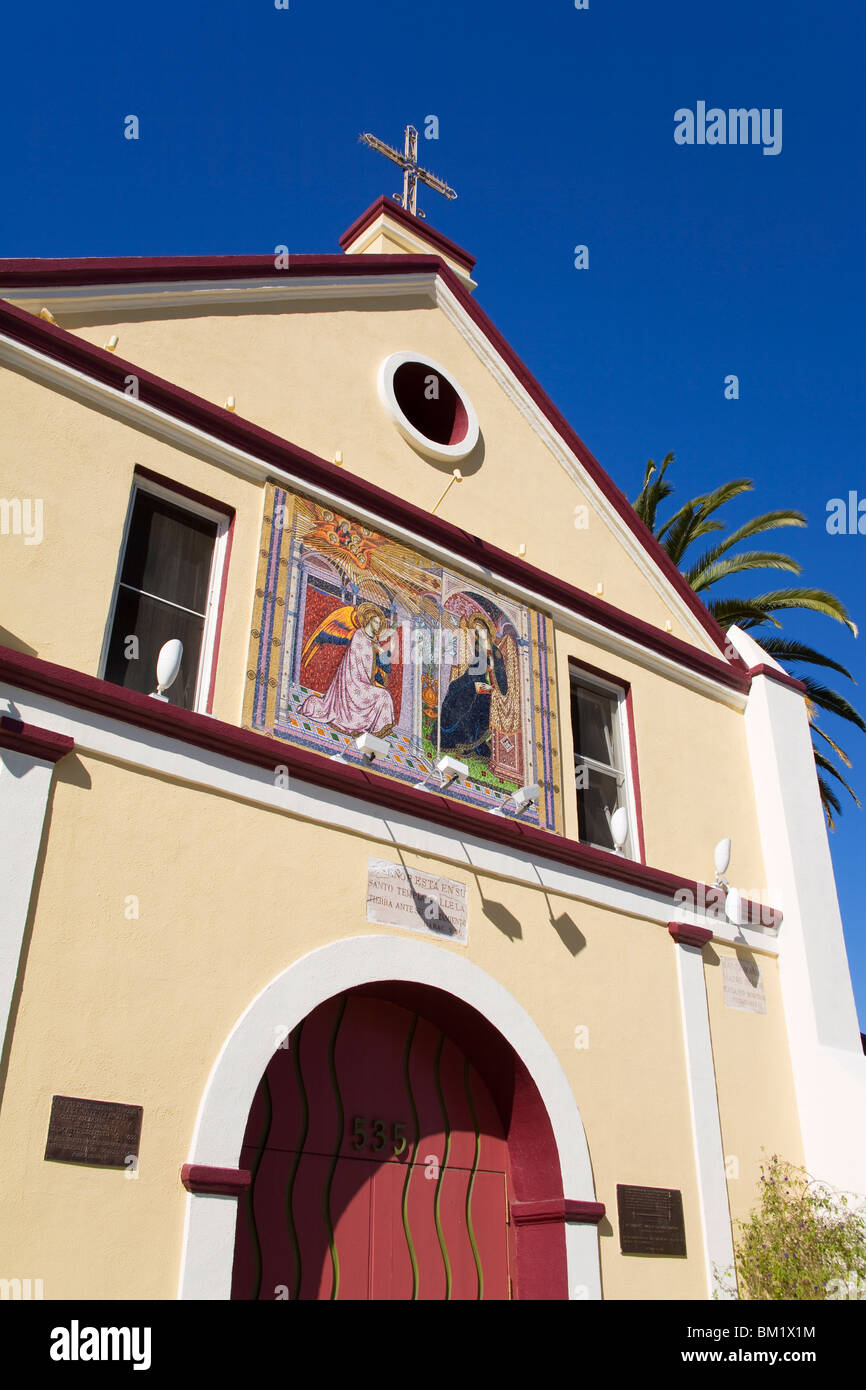 Nuestra Señora Reina de Los Angeles chiesa, El Pueblo de Los Angeles monumento storico, Los Angeles, California, Stati Uniti d'America Foto Stock