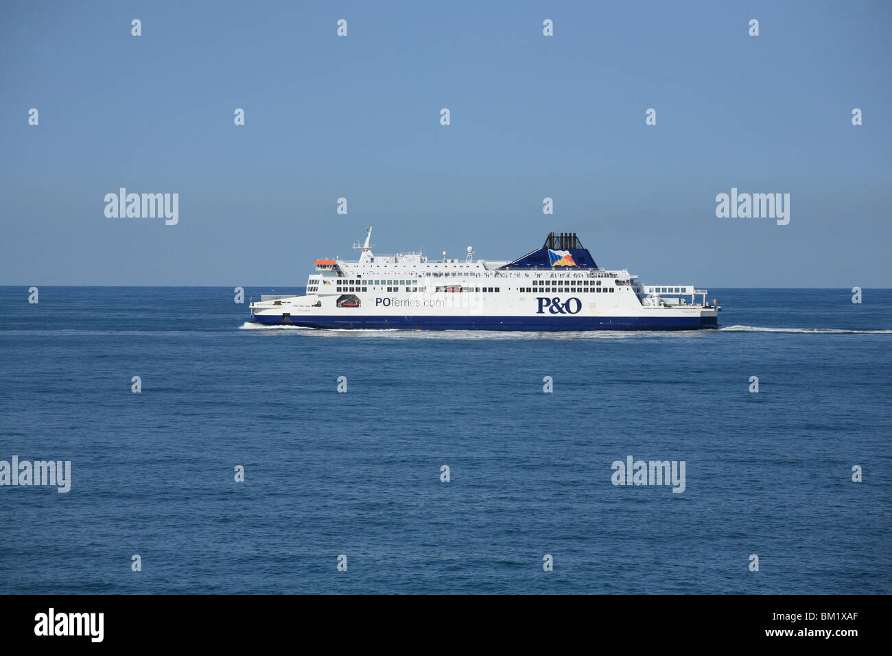 P&O Ferries, Pride of Kent, barca a vela da Dover a Calais. Foto Stock