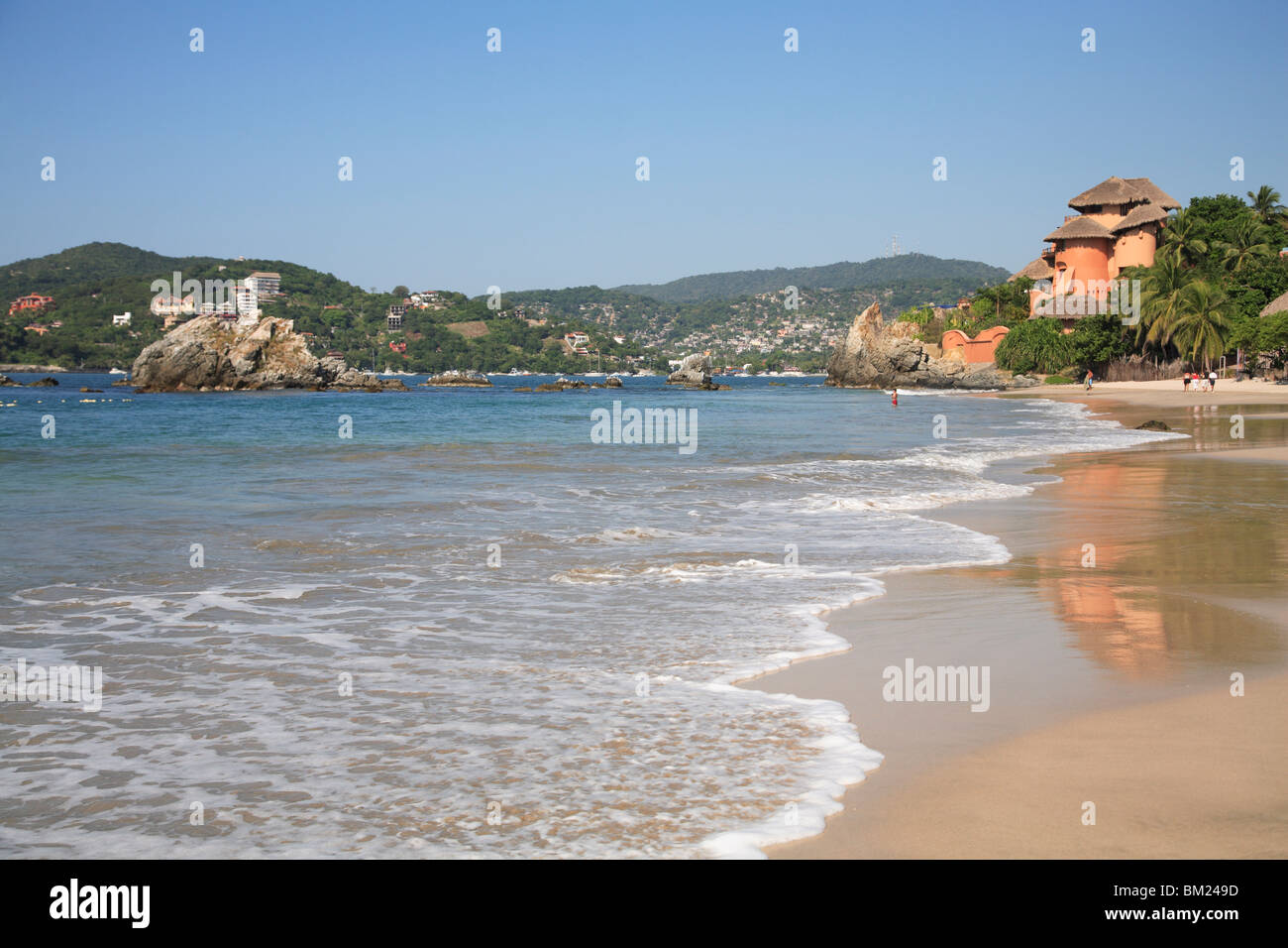 Playa La Ropa, Oceano Pacifico, Zihuatanejo, Guerrero membro, Messico, America del Nord Foto Stock