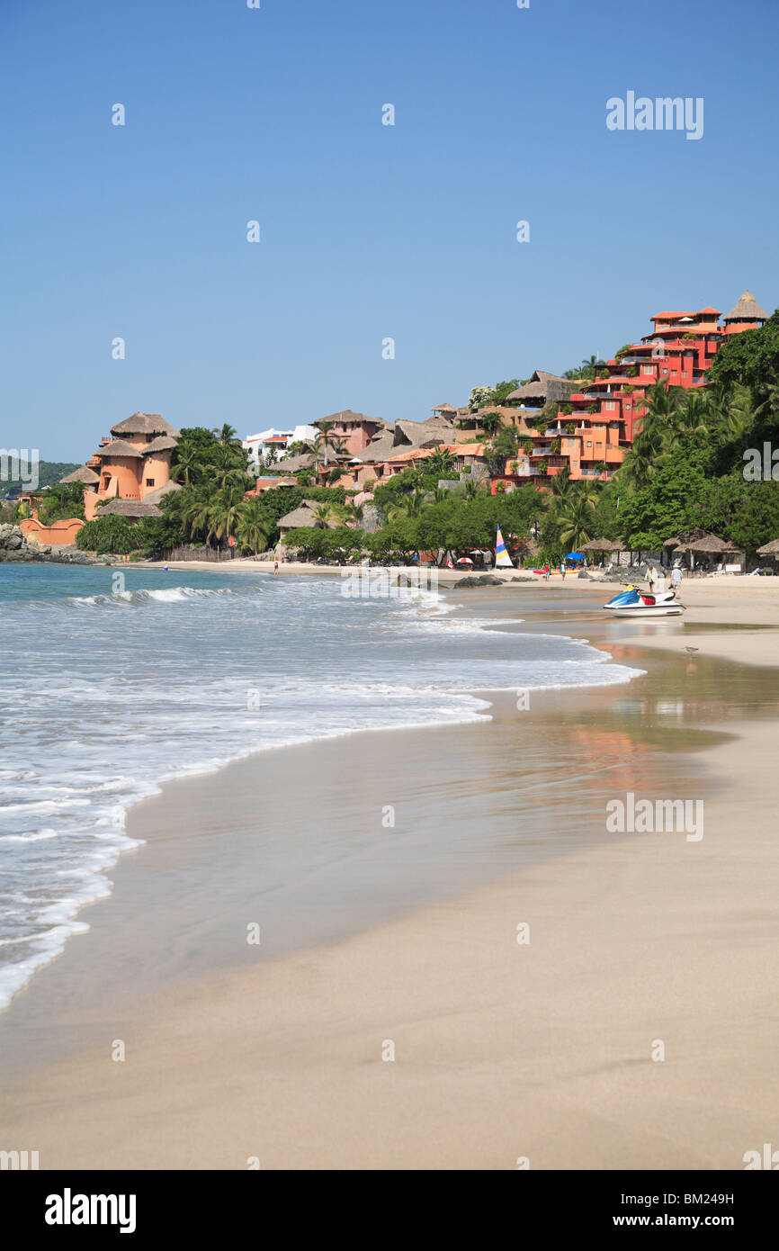 Playa La Ropa, Oceano Pacifico, Zihuatanejo, Guerrero membro, Messico, America del Nord Foto Stock