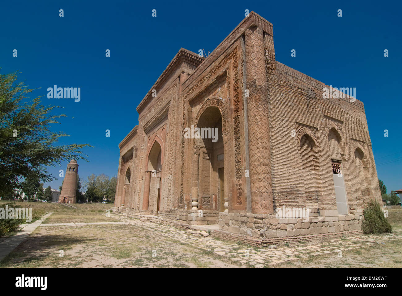 Il Kharkanid mausolei di Ozgon, Kirghizistan, Asia centrale Foto Stock