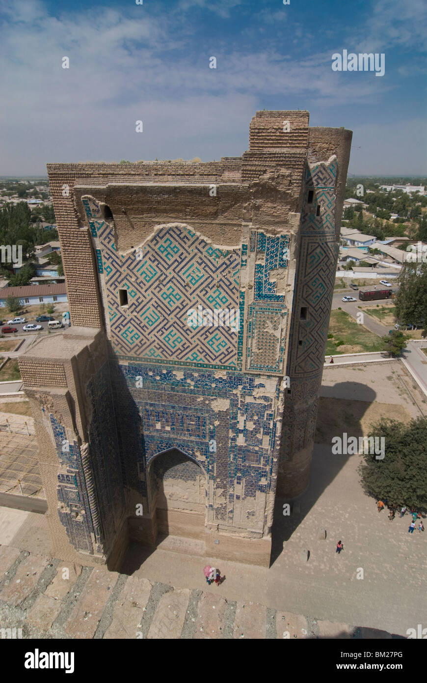 Palazzo Ak-Sarai, Timur's Summer Palace, Shakhrisyabz, Uzbekistan in Asia centrale Foto Stock