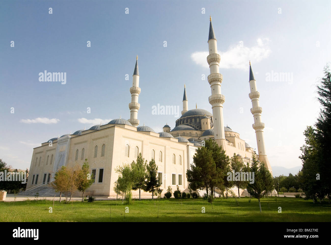 La Moschea Azadi, Ashgabad, Turkmenistan, Asia Centrale, Asia Foto Stock