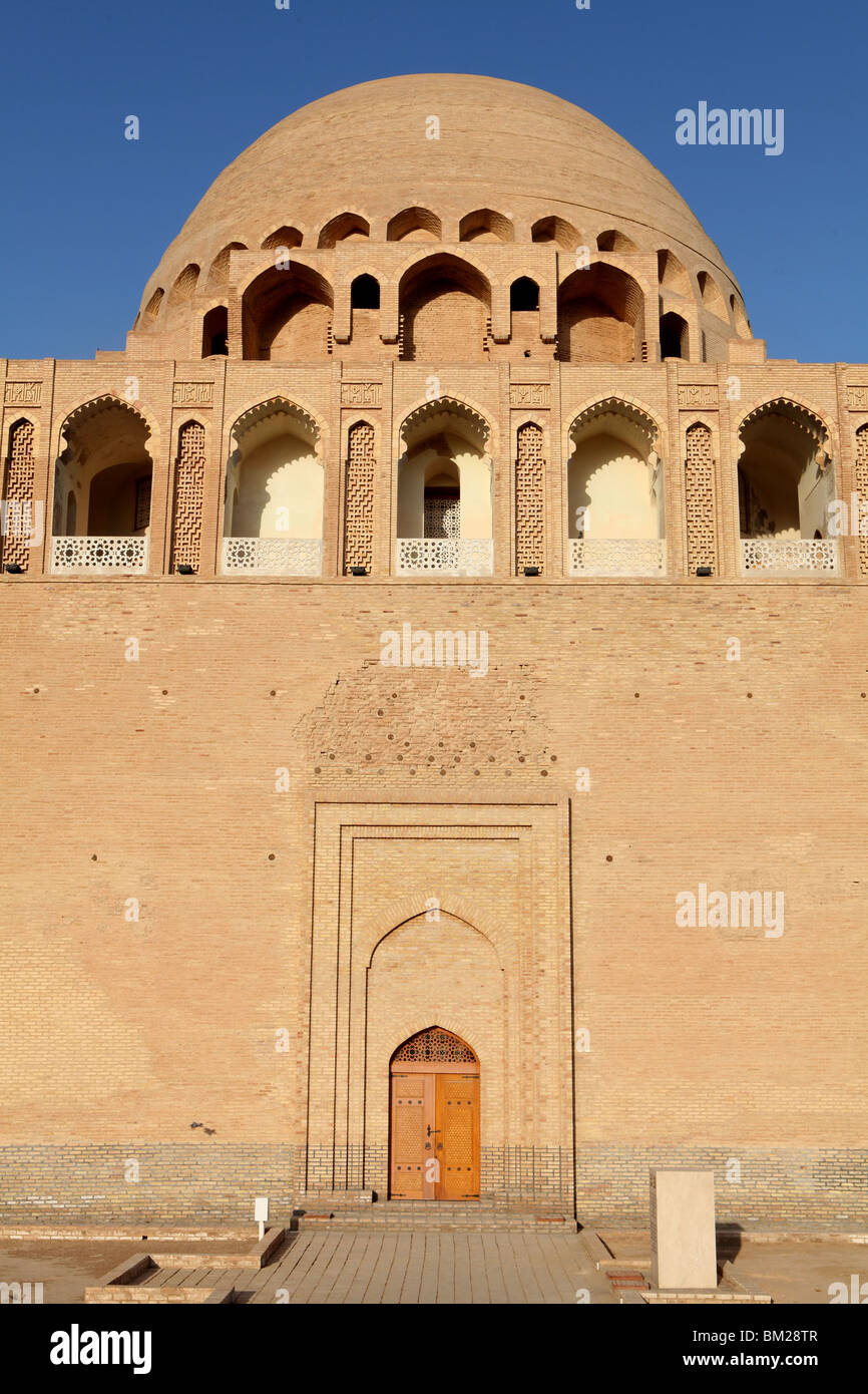 Mausoleo di Sultan Ahmad a Sanjar presso l'antica via della seta città di Merv ( Maria ) in Turkmenistan. Foto Stock