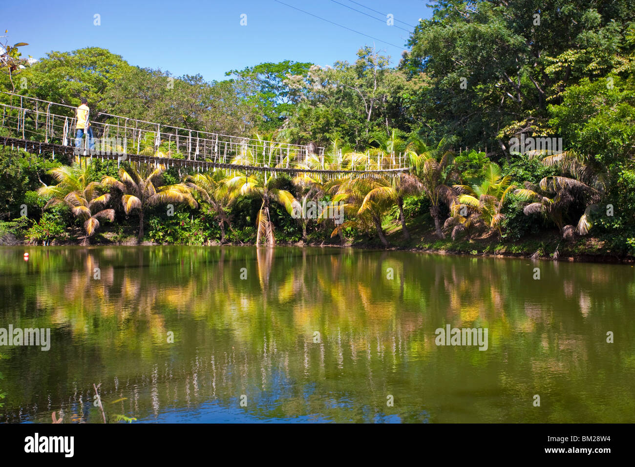 Gumba Limba Park, Roatan, isole di Bay, Honduras Foto Stock