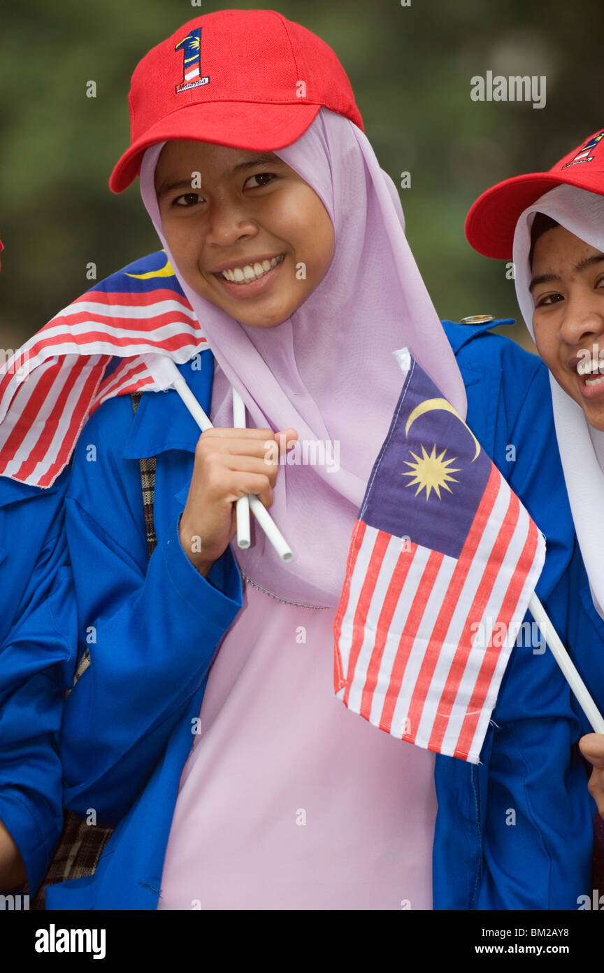 Celebrazioni del giorno dell'indipendenza, Kuala Lumpur, Malesia, sud-est asiatico Foto Stock