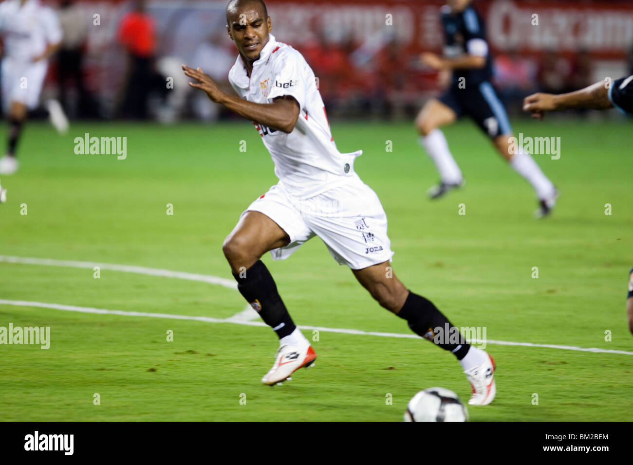 Abdoulay Konko. Campionato spagnolo gioco tra Sevilla FC e Real Madrid, Sanchez Pizjuan Stadium, Siviglia, Spagna, 4 ottobre 2009 Foto Stock