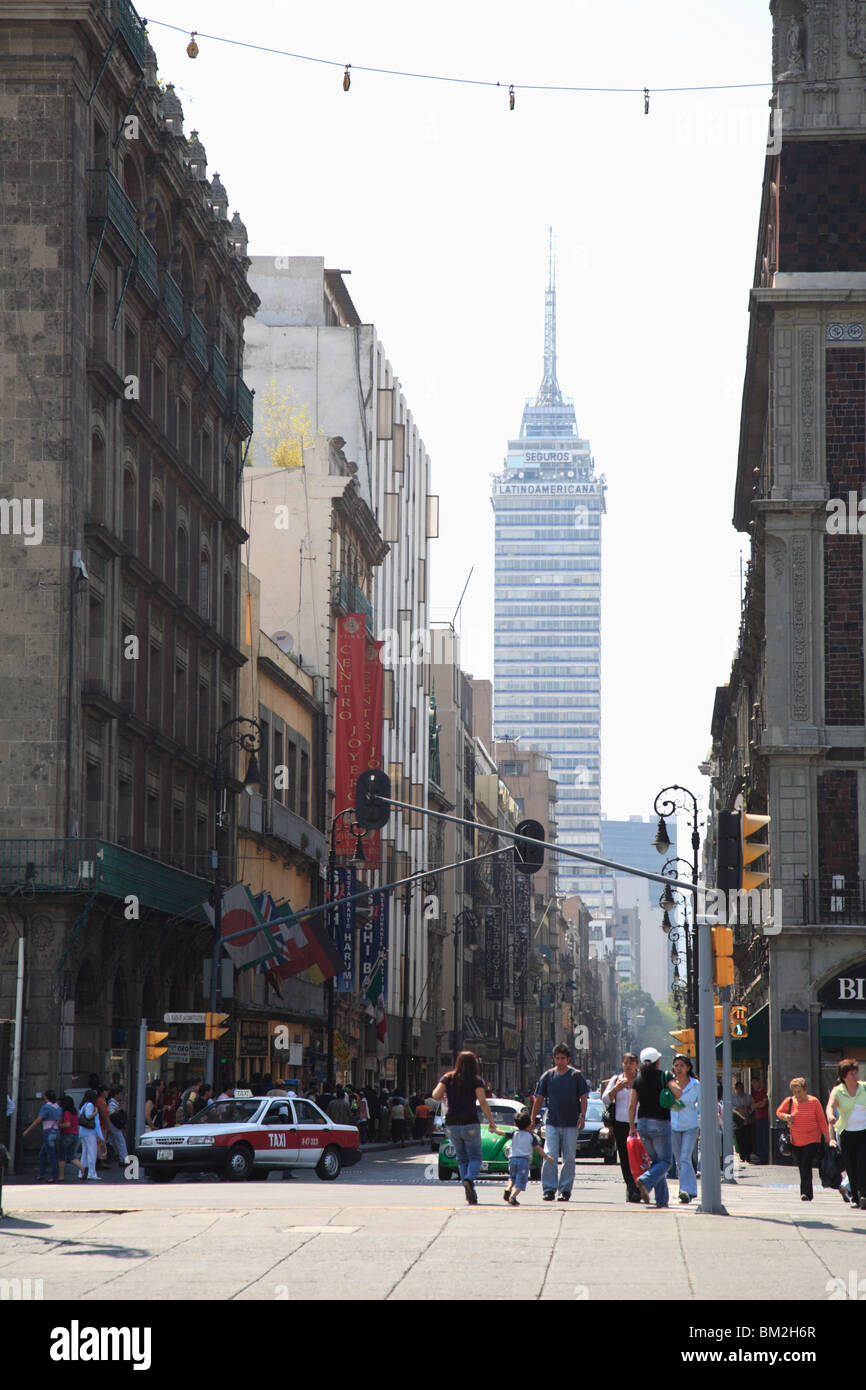 Latin American Tower, distretto storico, a Città del Messico, Messico Foto Stock