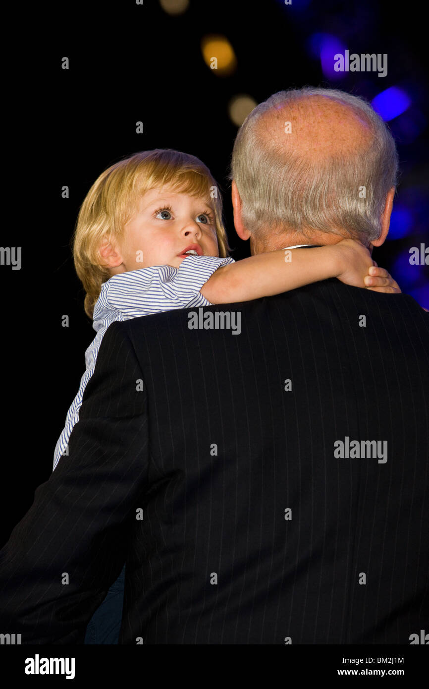 Joe Biden e nipote Foto Stock