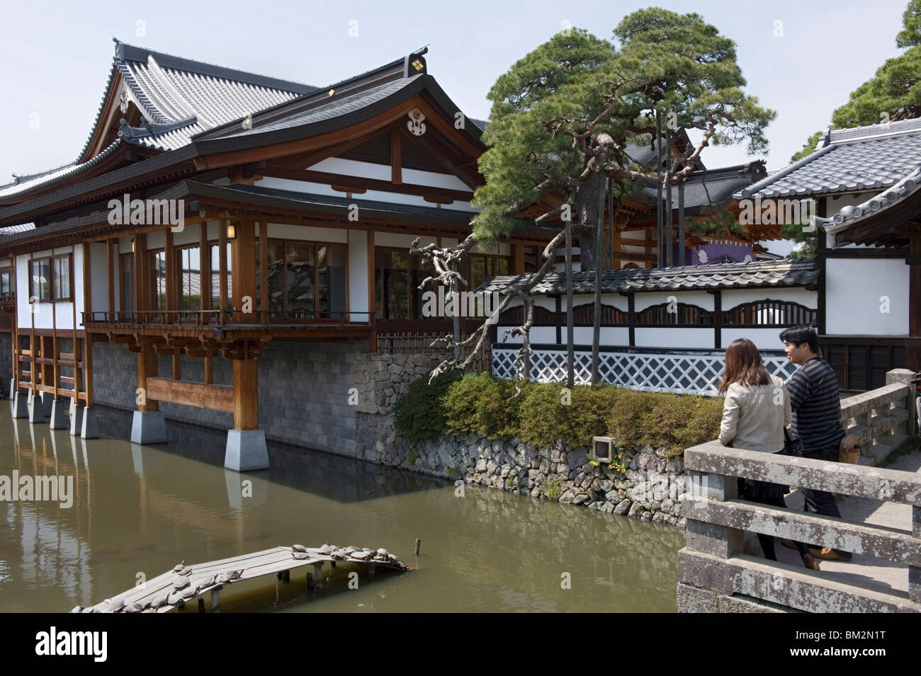 Una sub-tempio nel Tempio Zenkoji complessa, Nagano City, Giappone Foto Stock