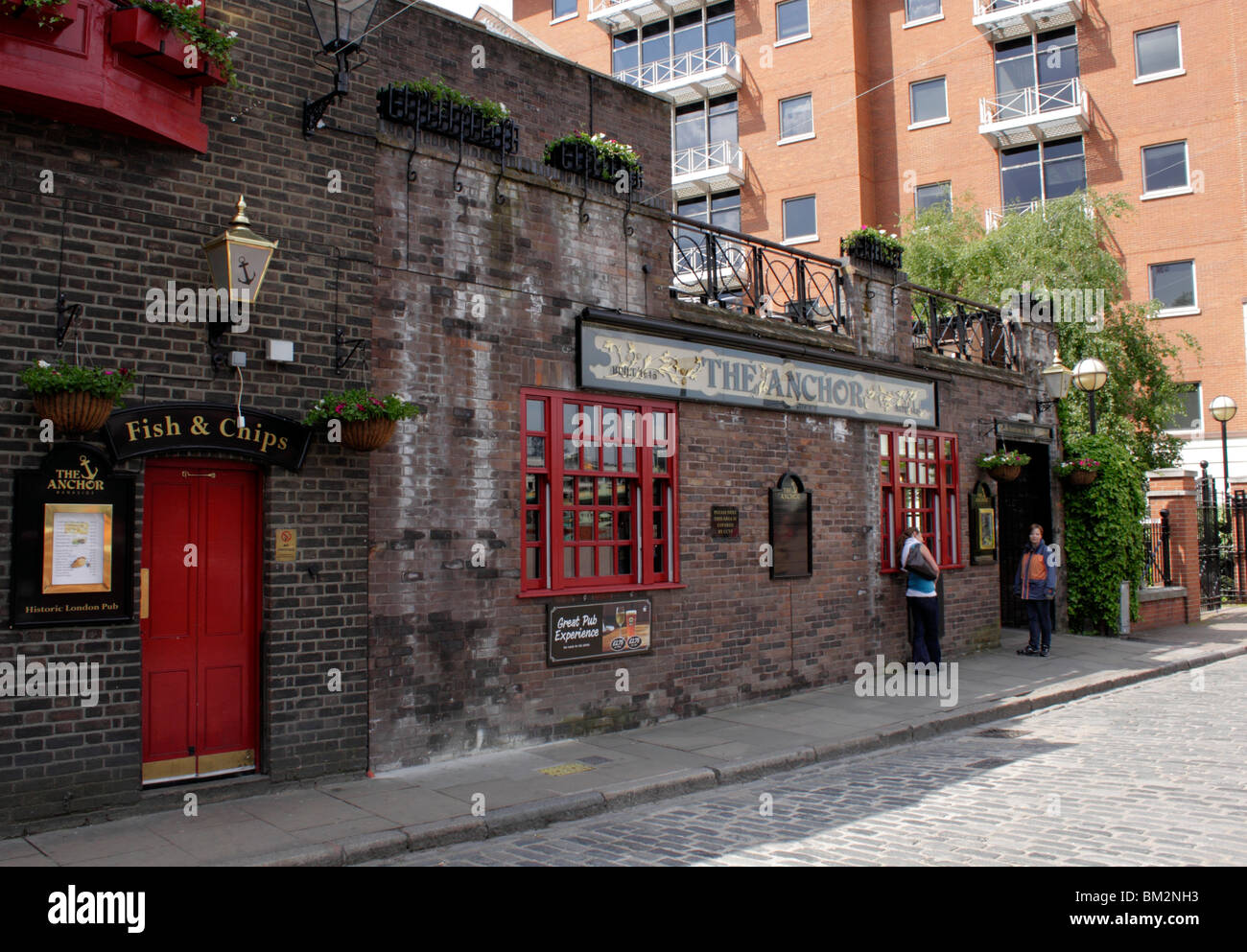 L'Anchor Pub South Bank di Londra Foto Stock