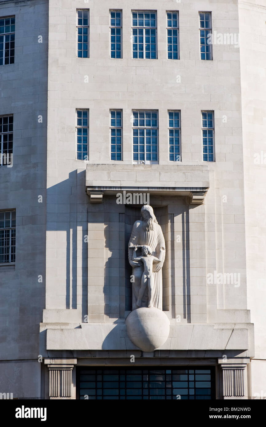 BBC Broadcasting House, Langham Place, Londra, Regno Unito Foto Stock