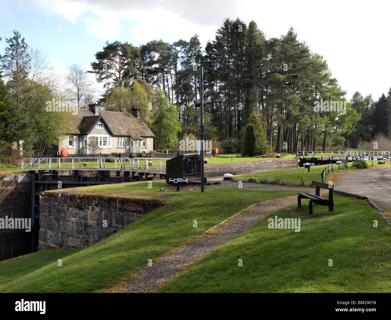 Kytra serratura del Caledonian Canal, Scozia Foto Stock