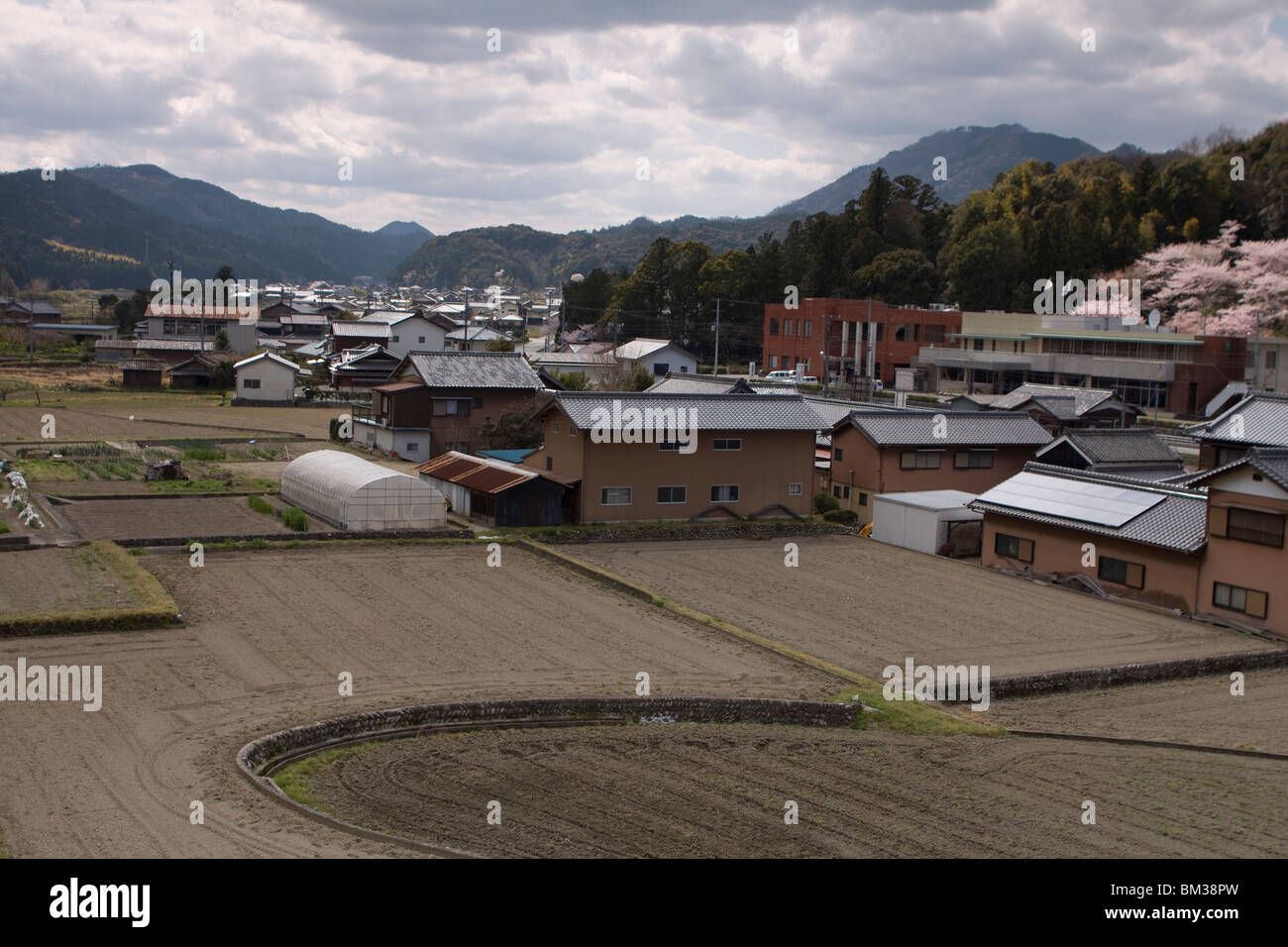 Rurale villaggio giapponese di Seiwa, Prefettura di Mie Prefettura di parte di Taki Città Foto Stock