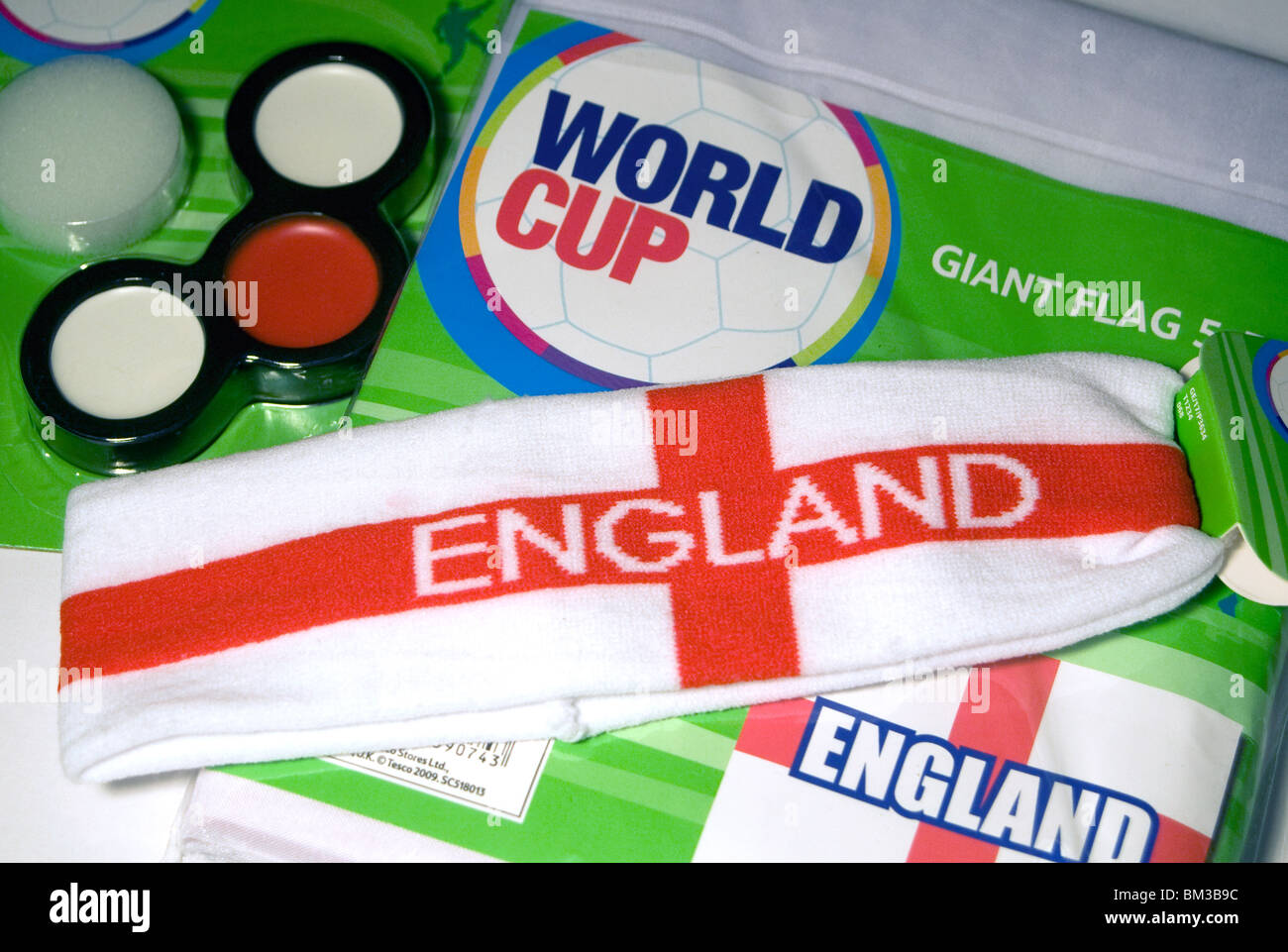 Inghilterra Coppa del Mondo 2010 merchandise Foto Stock