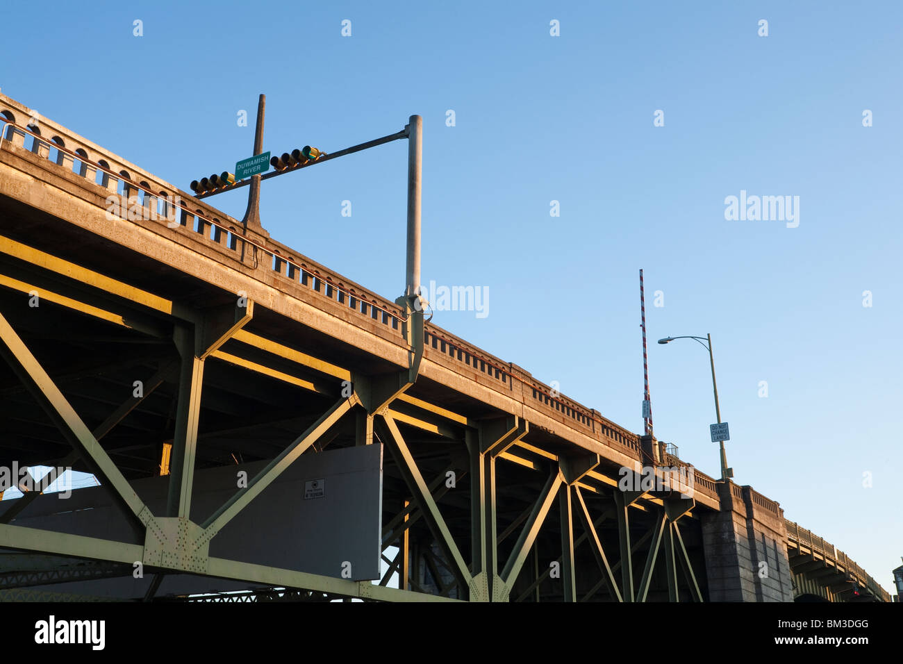 Il South Park Bridge - South Park quartiere, Seattle, Washington Foto Stock