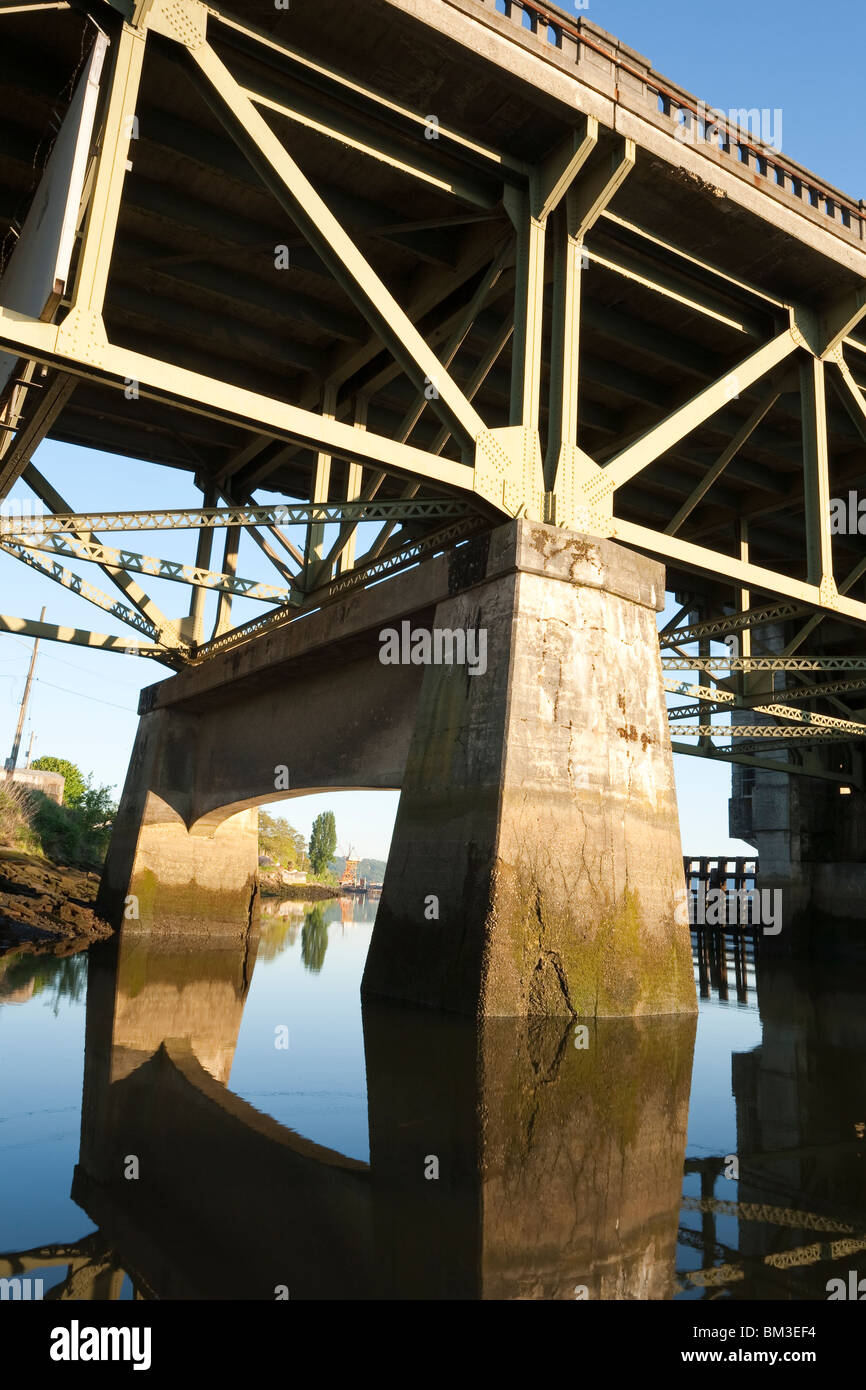 Il South Park Bridge - South Park quartiere, Seattle, Washington Foto Stock