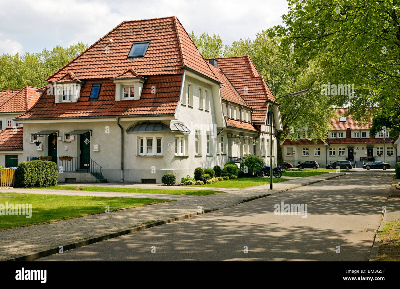 Alloggiamento industriale station wagon Bottrop-Welheim dal 1914-23, Ruhrgebiet, Renania settentrionale-Vestfalia, in Germania, in Europa. Foto Stock