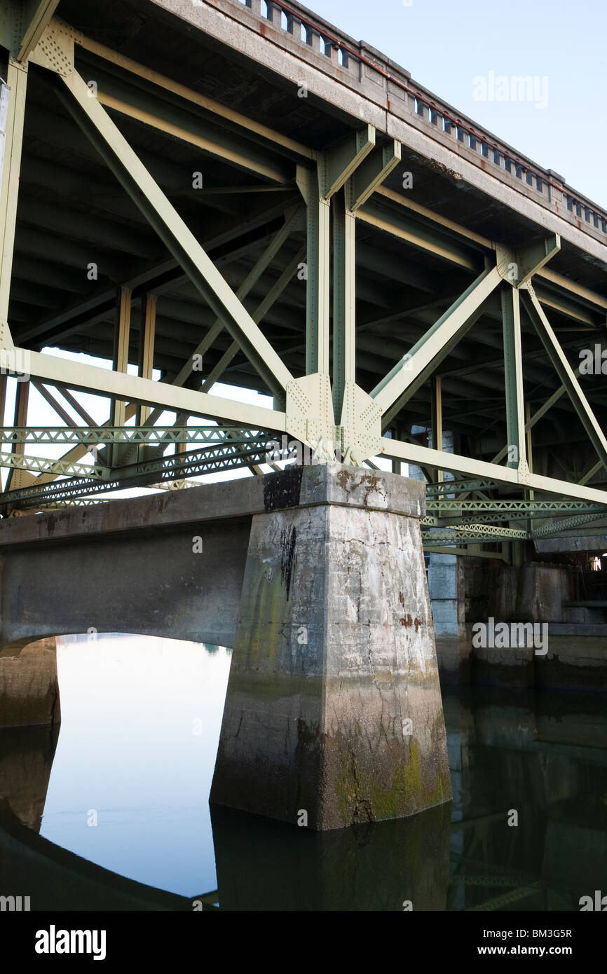 Il South Park Bridge - South Park quartiere, Seattle, Washington Foto Stock