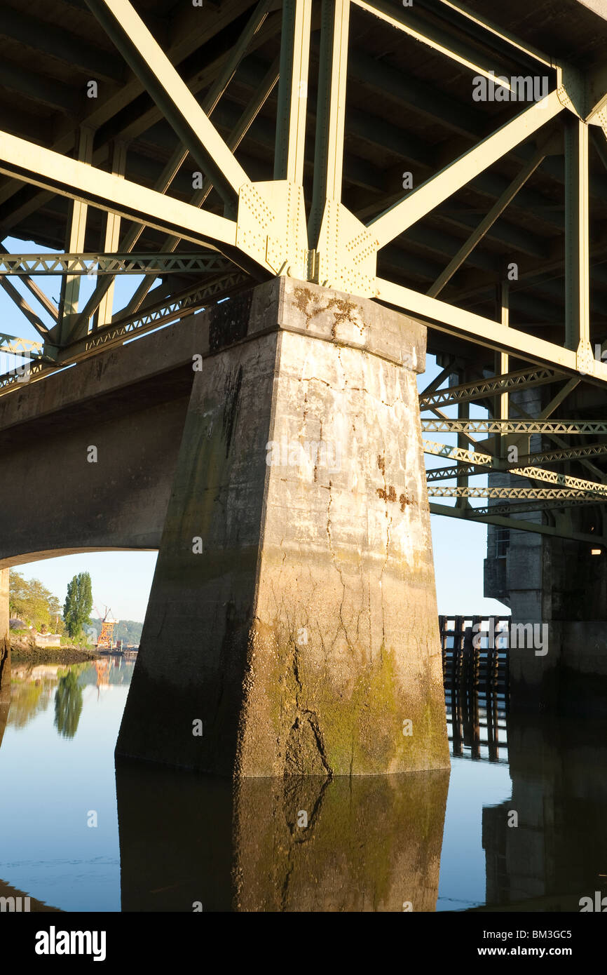 Il South Park Bridge - South Park quartiere, Seattle, Washington Foto Stock