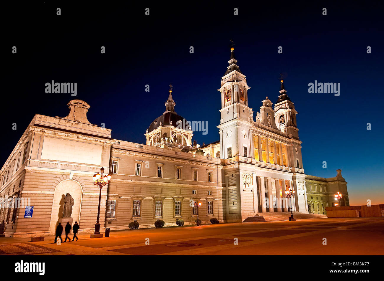 La cattedrale di Almudena, madrid, Spagna Foto Stock