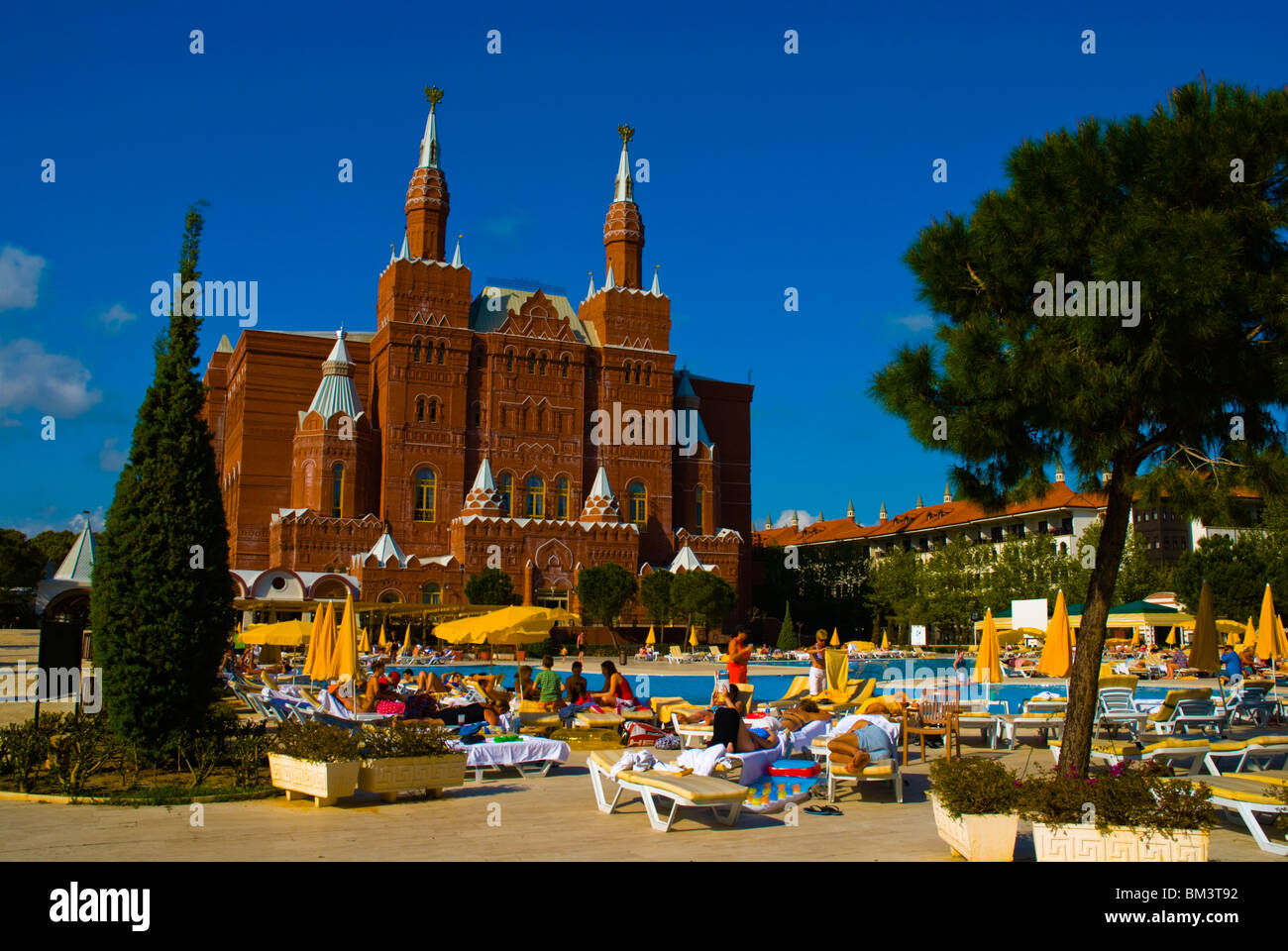 Kremlin Palace hotel complex Lara vicino a Antalya sulla costa mediterranea della Turchia Asia Foto Stock