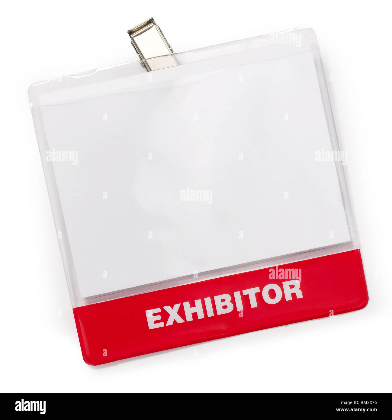 Nome espositore badge Foto Stock